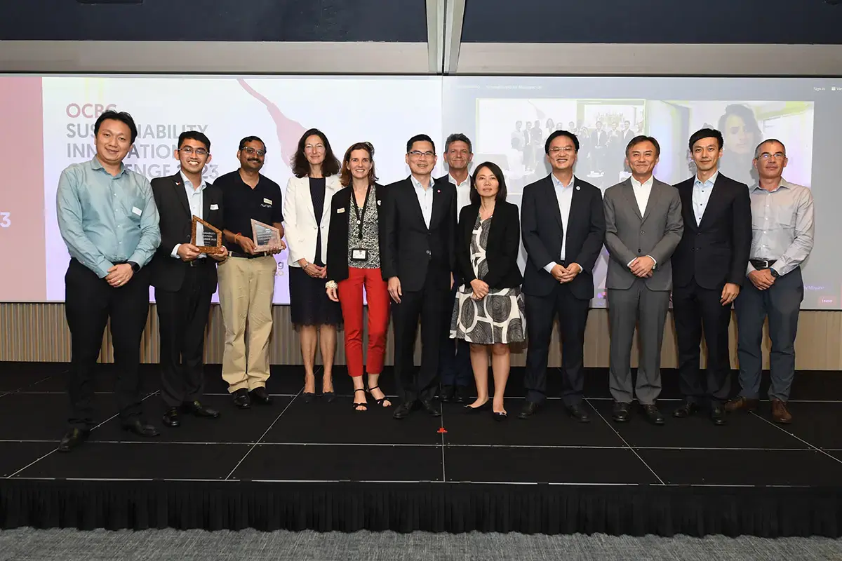 group photo with the winners and TotalEnergies representatives