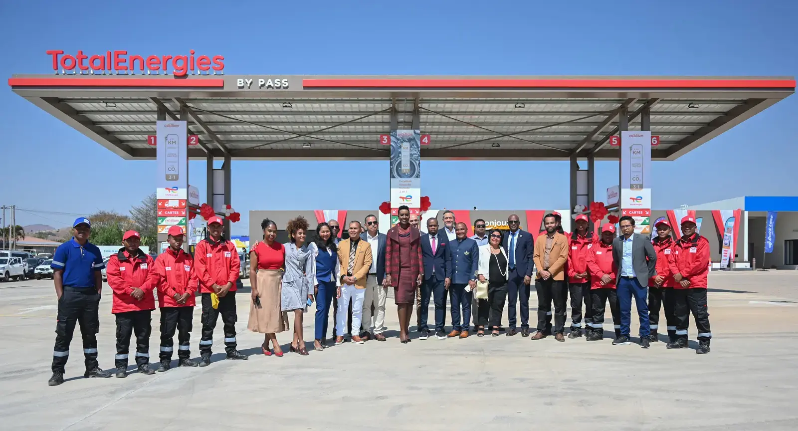 Inauguration stations Totalenergies Bypass & Ivato