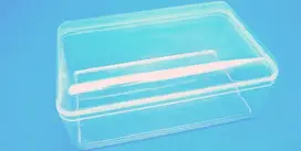 Transparent plastic box