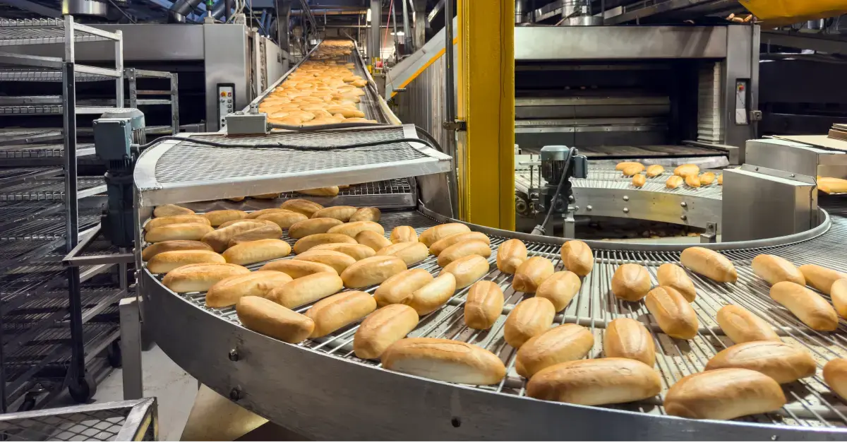 pekárna, potravinářský průmysl, maziva, oleje, Nevastane, potraviny, průmyslový stroj, výrobní linka