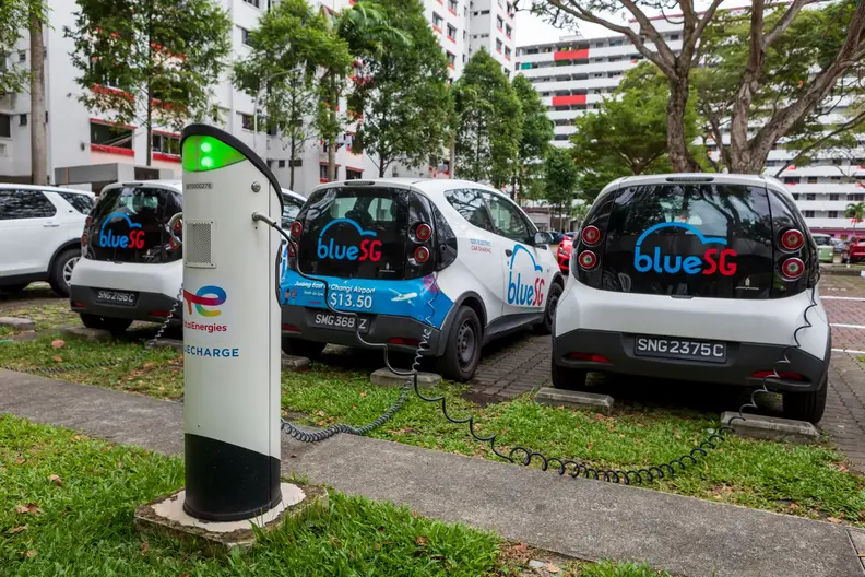Bornes de recharge à Singapour