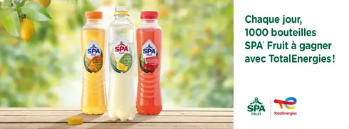 Chaque jour 1000 bouteilles Spa Fruit à gagner