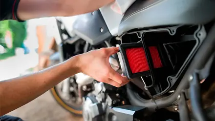 Motocicleta detenida