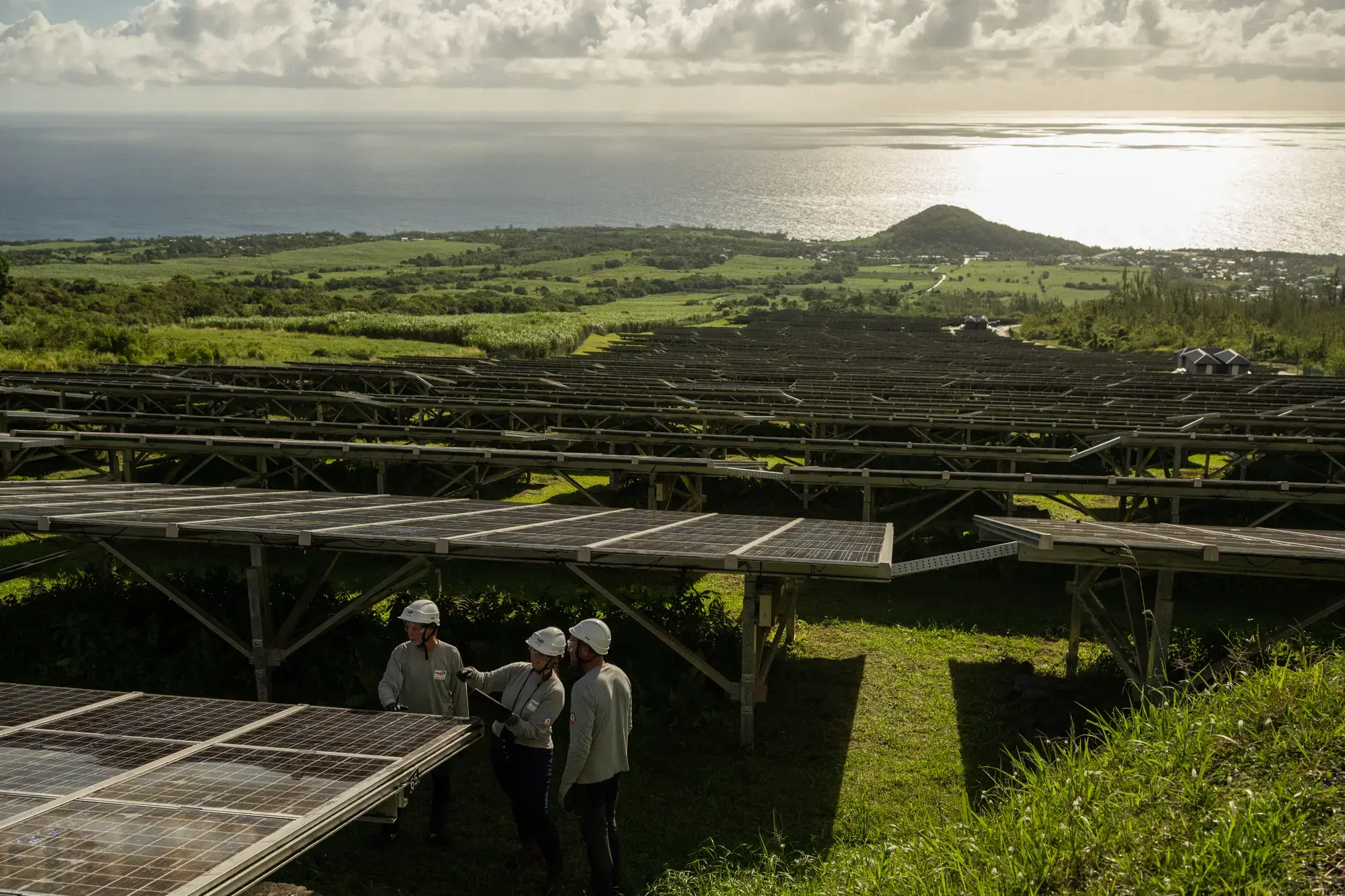 Mangassaye ground-mounted solar farm, Piton Sainte-Rose, Réunion