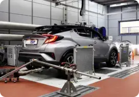 Toyota Hybride sur banc d'essai