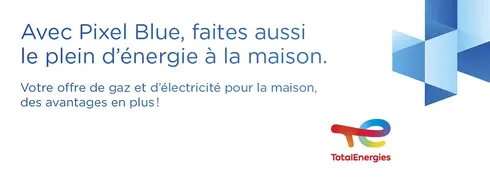 Avec pixel blue, faites aussi le plein d'énergies à la maison ! Votre offre de gaz et d'électricité pour la maison, des avantages en plus !