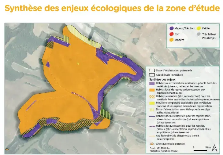 enjeux écologique de la zone d_étude combes cave