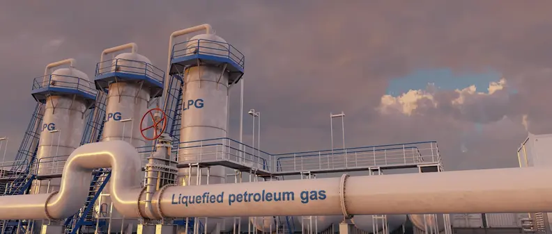 LPG Tanks at refinery
