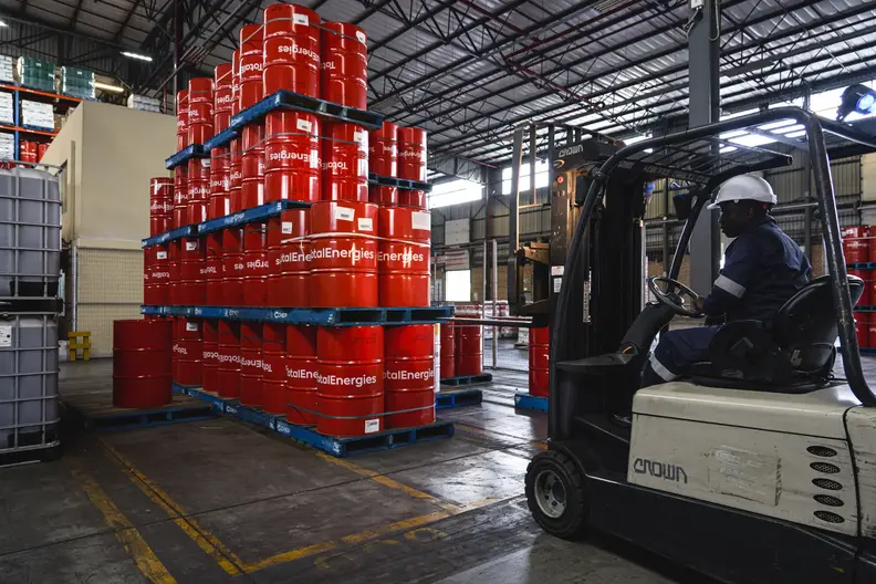 Centre de distribution de lubrifiants en Afrique du Sud
