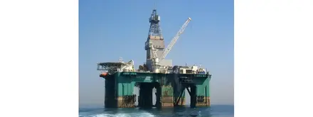 The semi-submersible rig Leiv Eiriksson