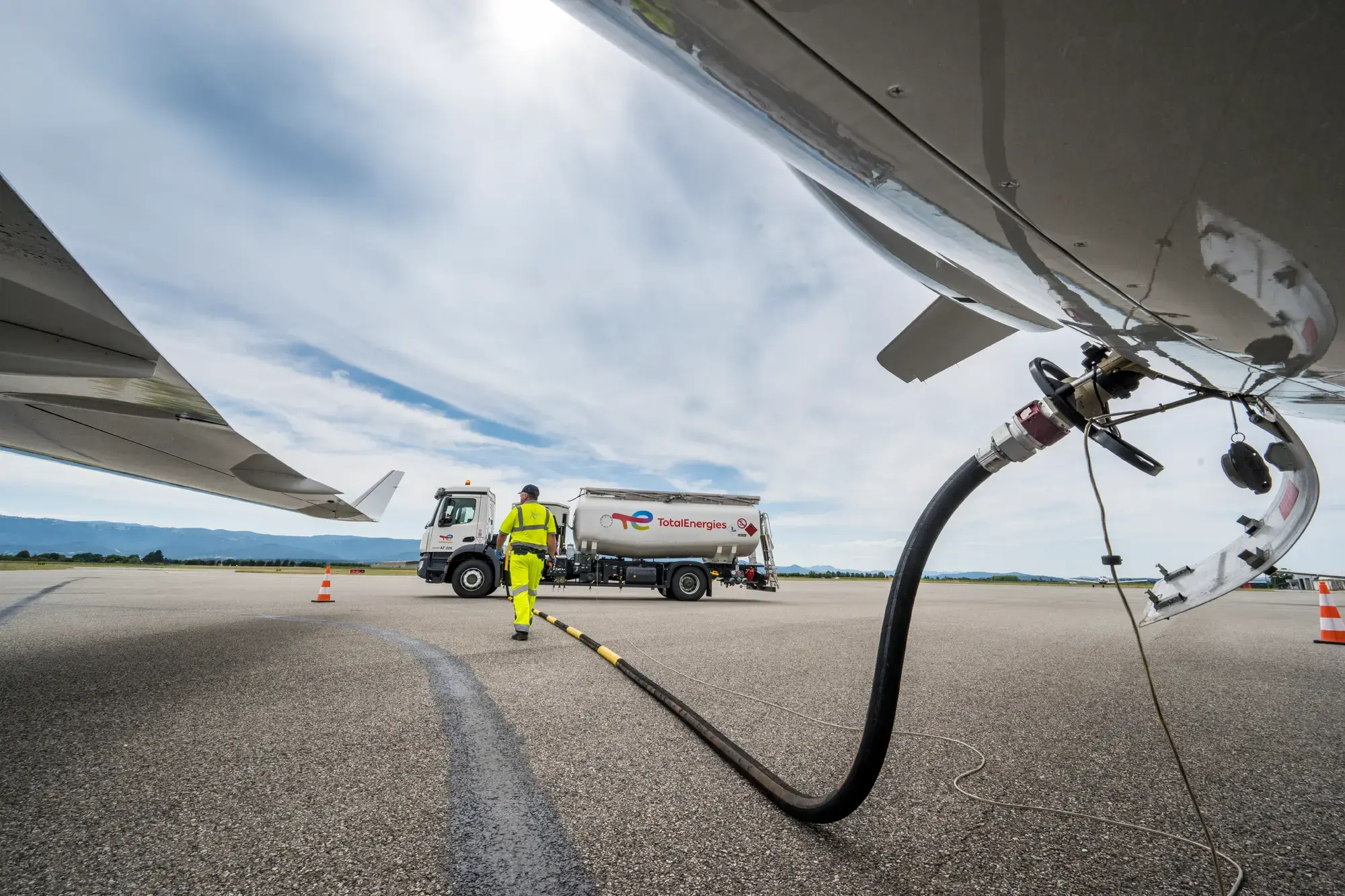 TotalEnergies refueling station at Valence airport