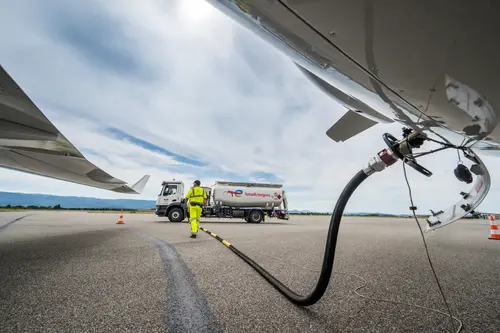 TotalEnergies refueling station at Valence airport
