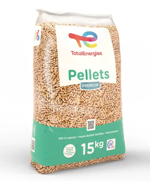 TotalEnergies Premium Wood Pellets recycled polyethylene