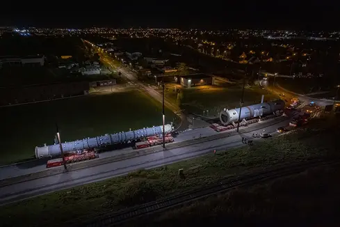 Convoi nocturne des équipements