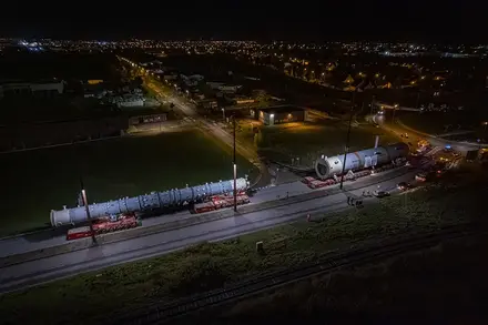 Convoi nocturne des équipements