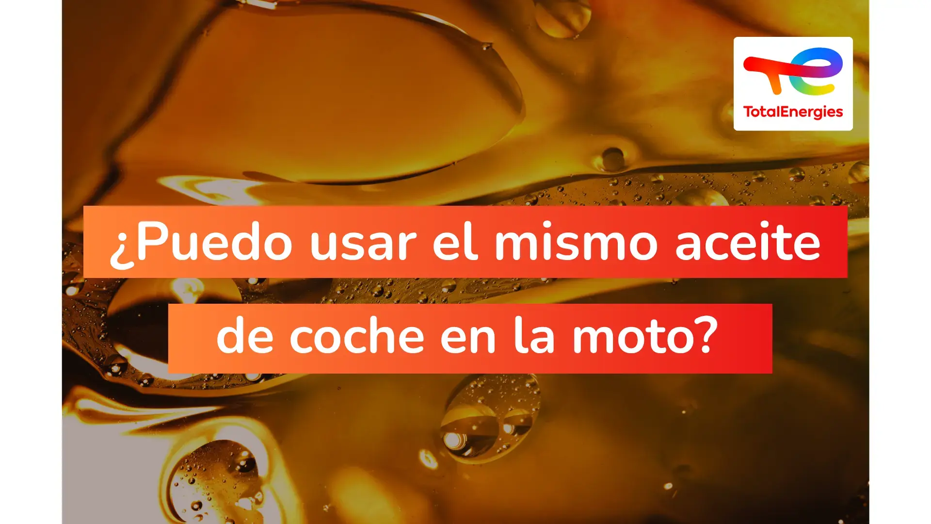 Mito: ¿Puedo usar el mismo aceite de coche en la moto?