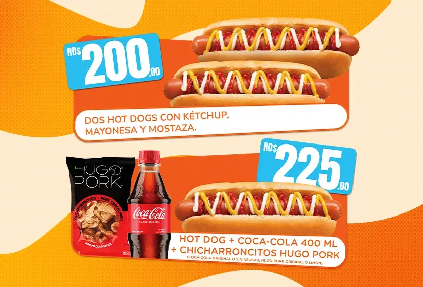 promo combo hot dog coca cola tiendas bonjour