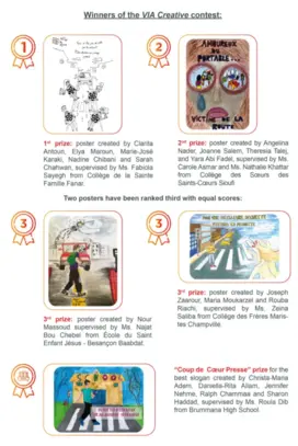 winners of VIA creative contest