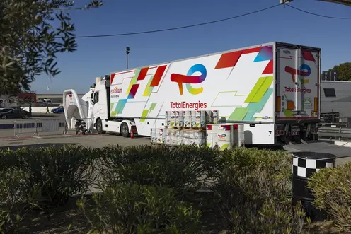 TotalEnergies fuel truck at Le Mans