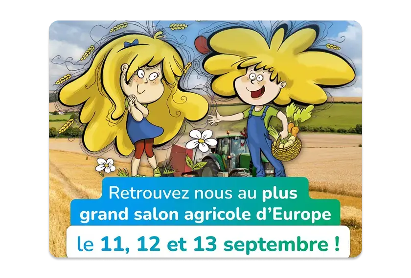 Retrouvez nous au plus grand salon agricole d’Europe le 11, 12 et 13 septembre !
