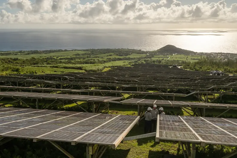 Mangassaye ground-mounted solar farm, Piton Sainte-Rose, Réunion