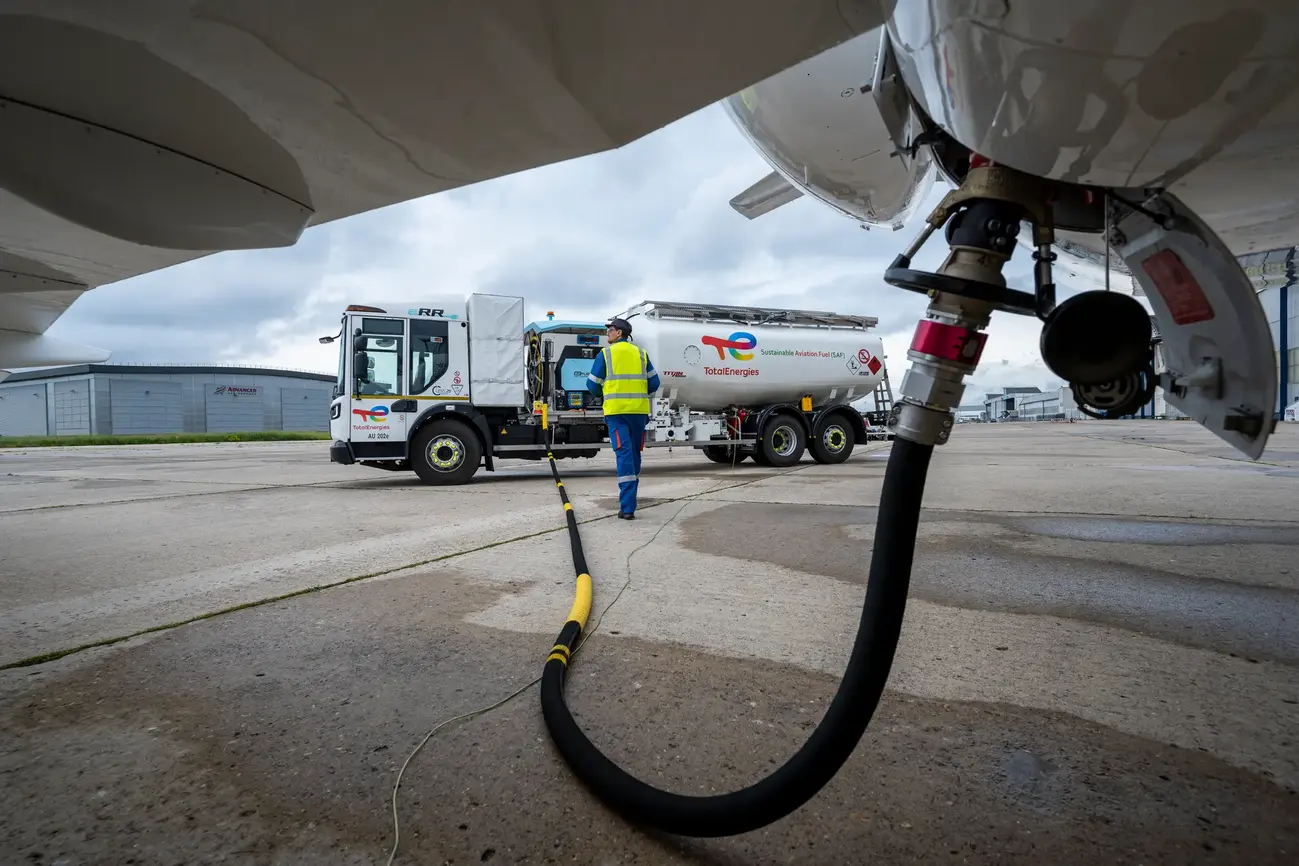Le Bourget photos -  TotalEnergies aviation refuelling