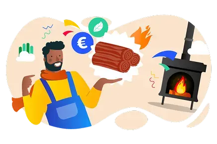 Nos conseils totalenergies sur les bûches de bois et les bûches compressé