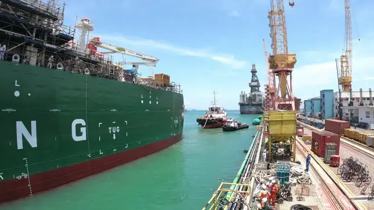 Launch of Singapore LNG Bunker Vessel, the Brassavola!