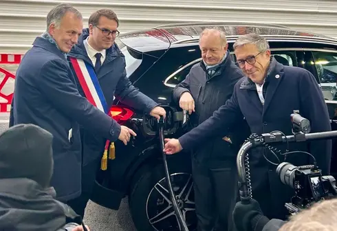 Inauguration station-service 100% électrique de Paris 2