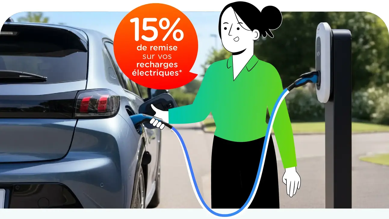 Carte Fleet avec l'option Charge+ Business