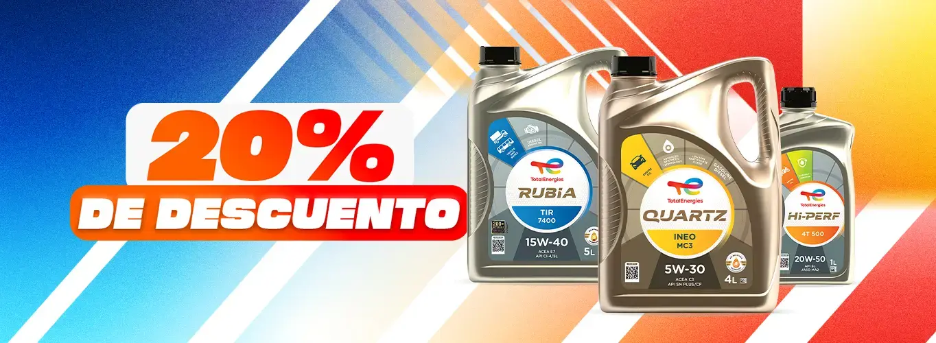 20% de descuento en lubricantes de TotalEnergies