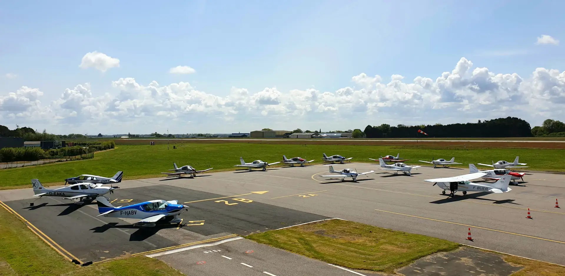 Aérodrome vue d'en haut