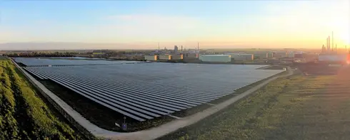 Solar farm of Grandpuits