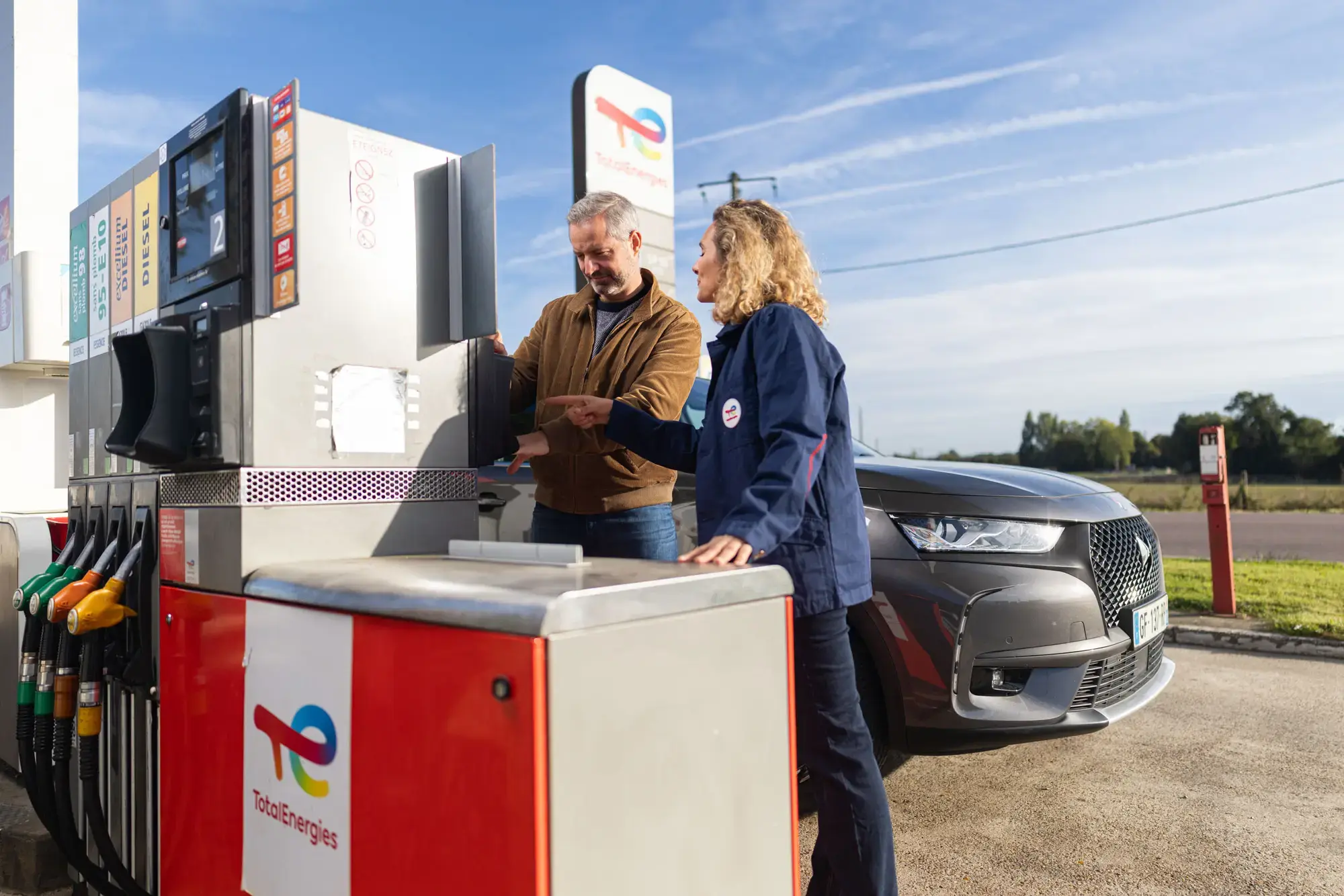Station TotalEnergies à Valletot, dans l'Eure