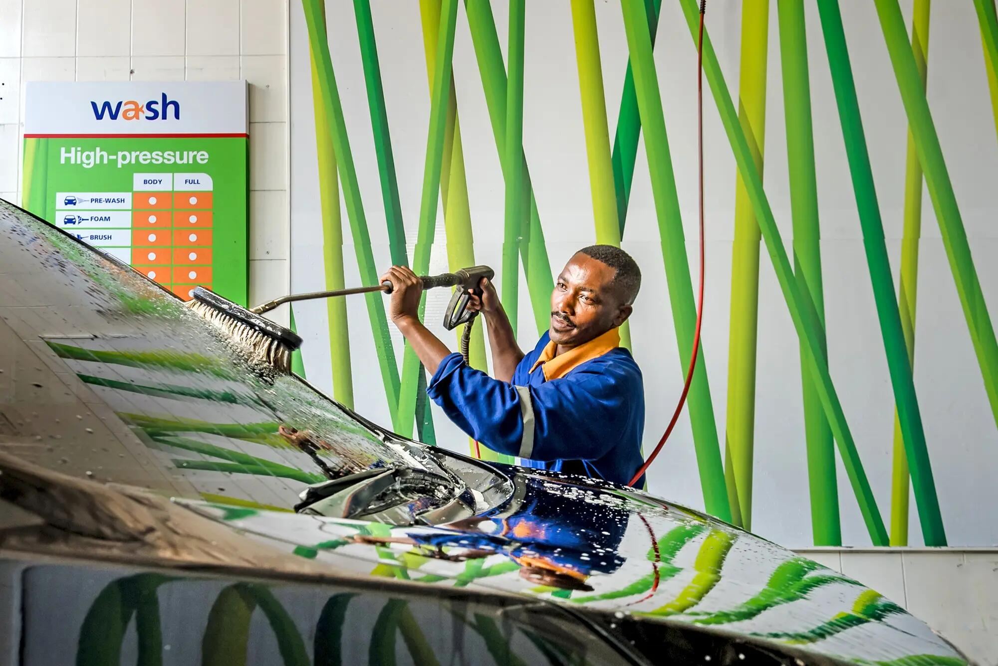 Service station of Limuru Road in Kenya