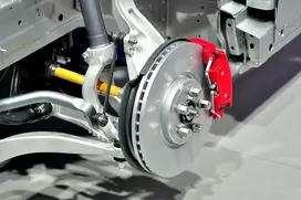 Car suspension with disc brake