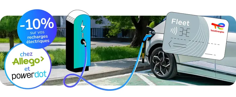Accès au réseau de recharge Allego et Powerdot avec la carte Fleet de TotalEnergies