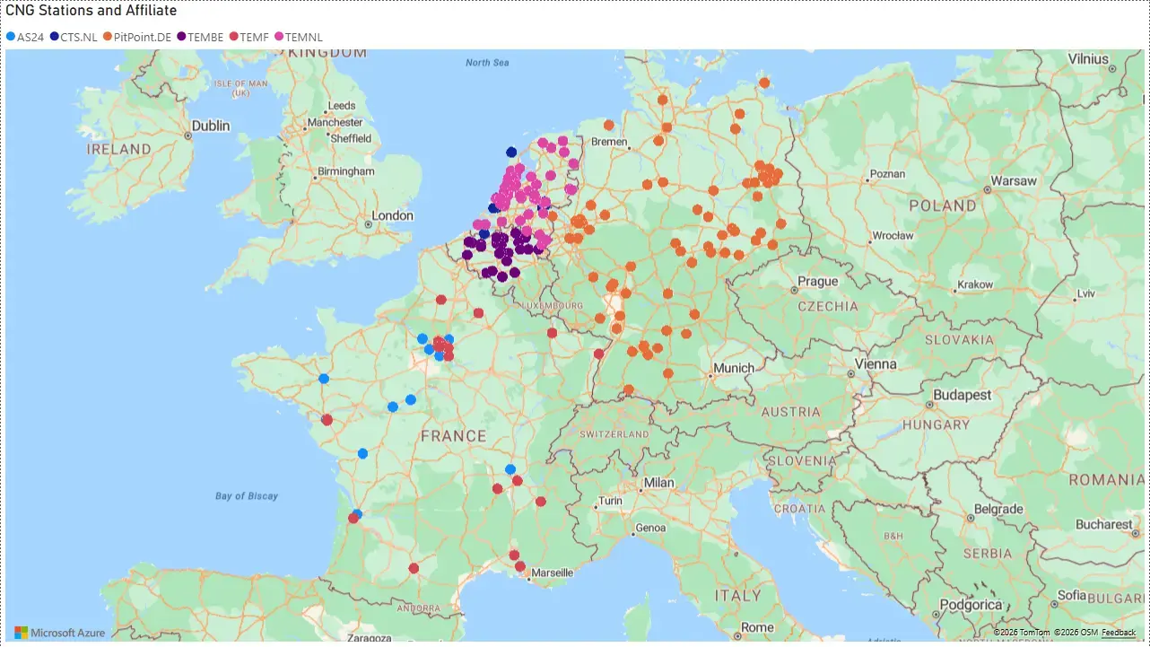 CNG locations europe