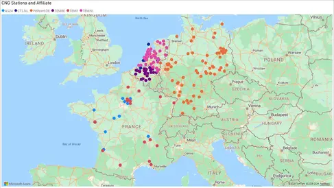 Screenshots CNG locations Europe