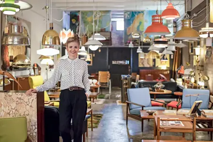 Furniture shop owner as example of one of our business customers