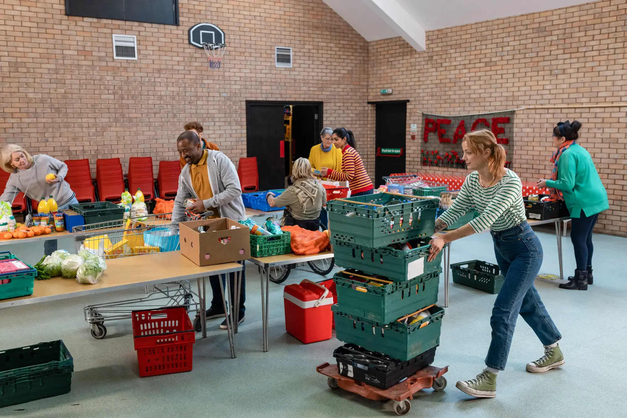 Food bank illustration