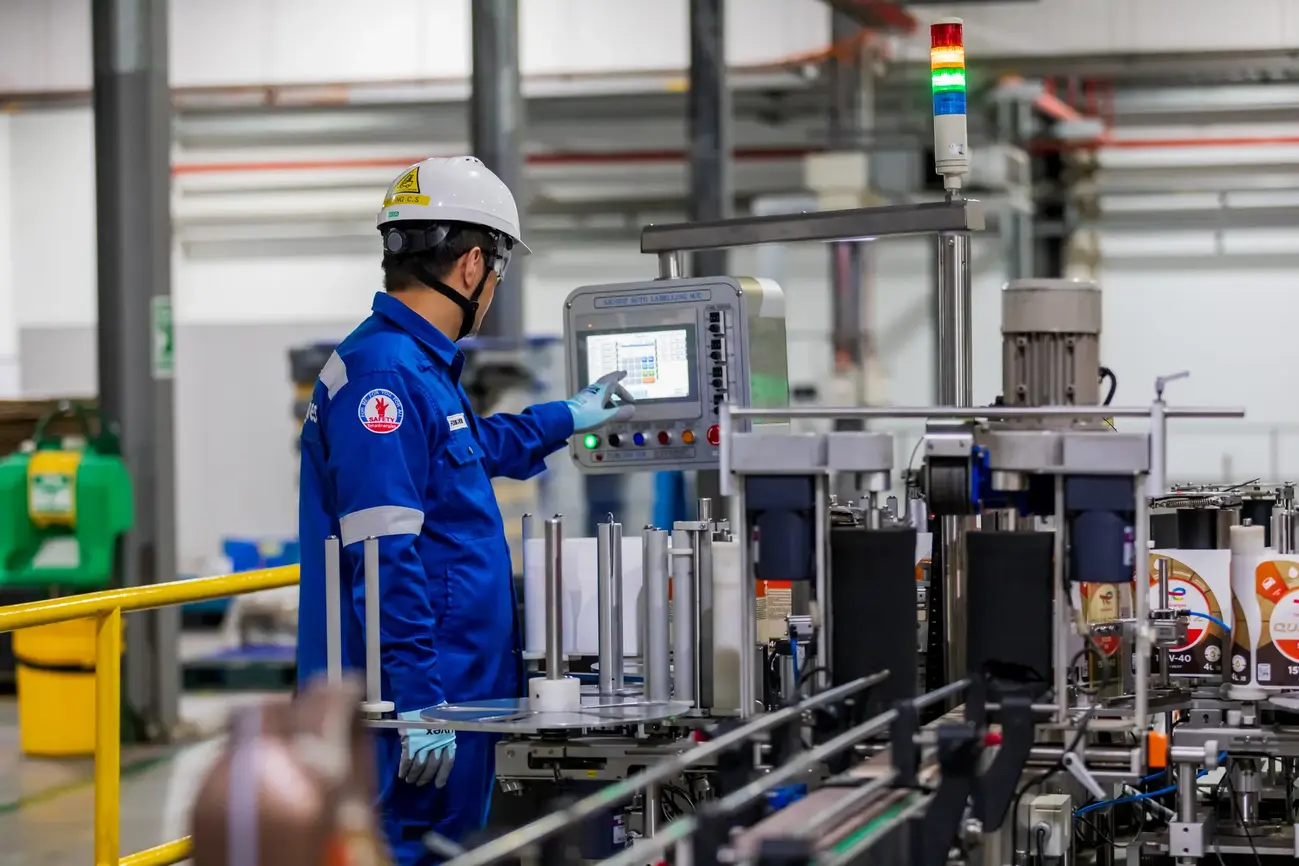 Tuas lubricant plant in Singapore