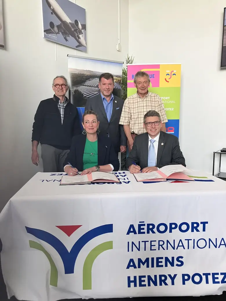 Signature du partenariat avec l'aéroport international d'Amiens - Henry Potez