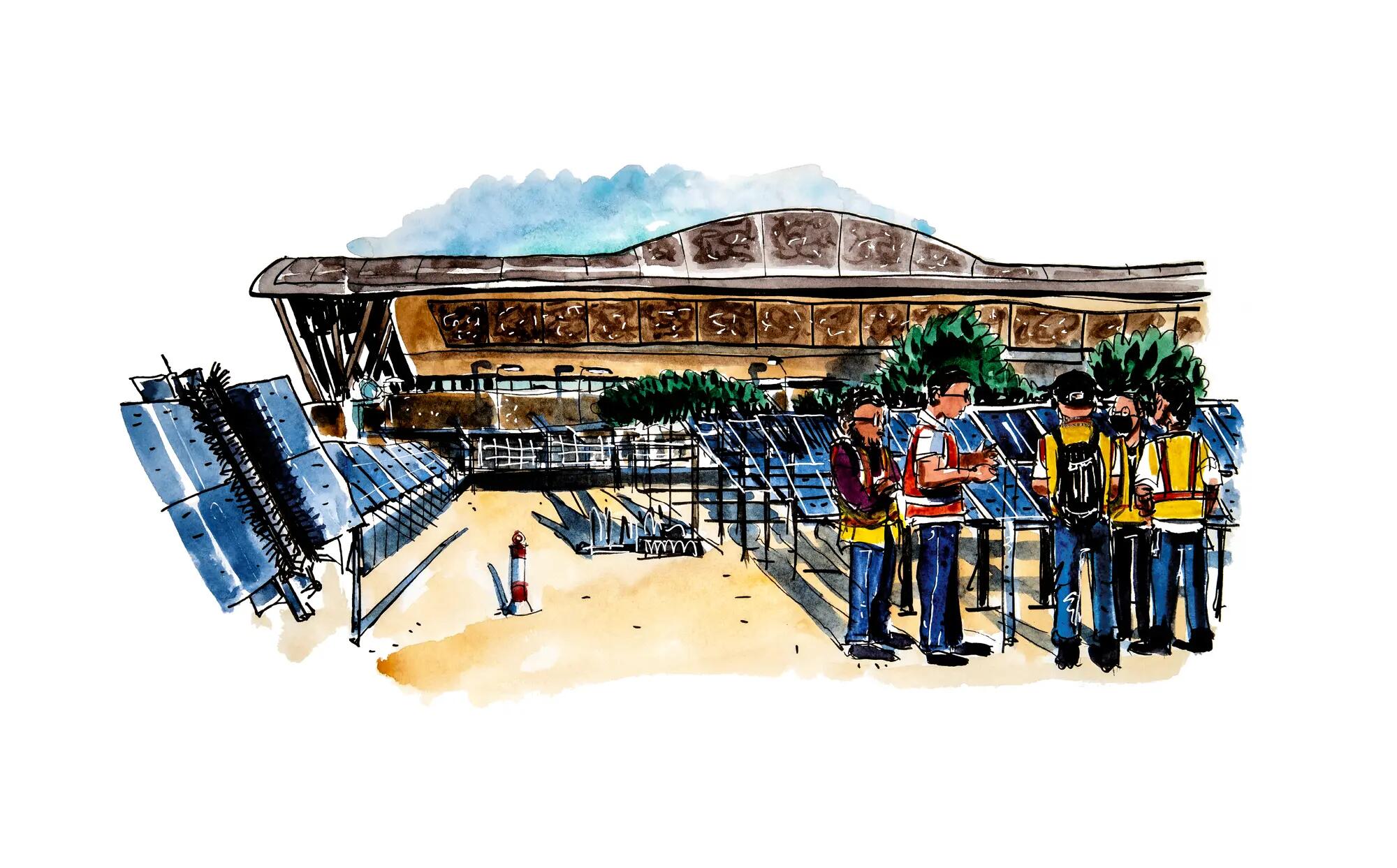 Illustration of Solar Testing at QEERI