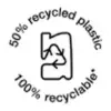 50_ recycled plastic 100_ recyclable
