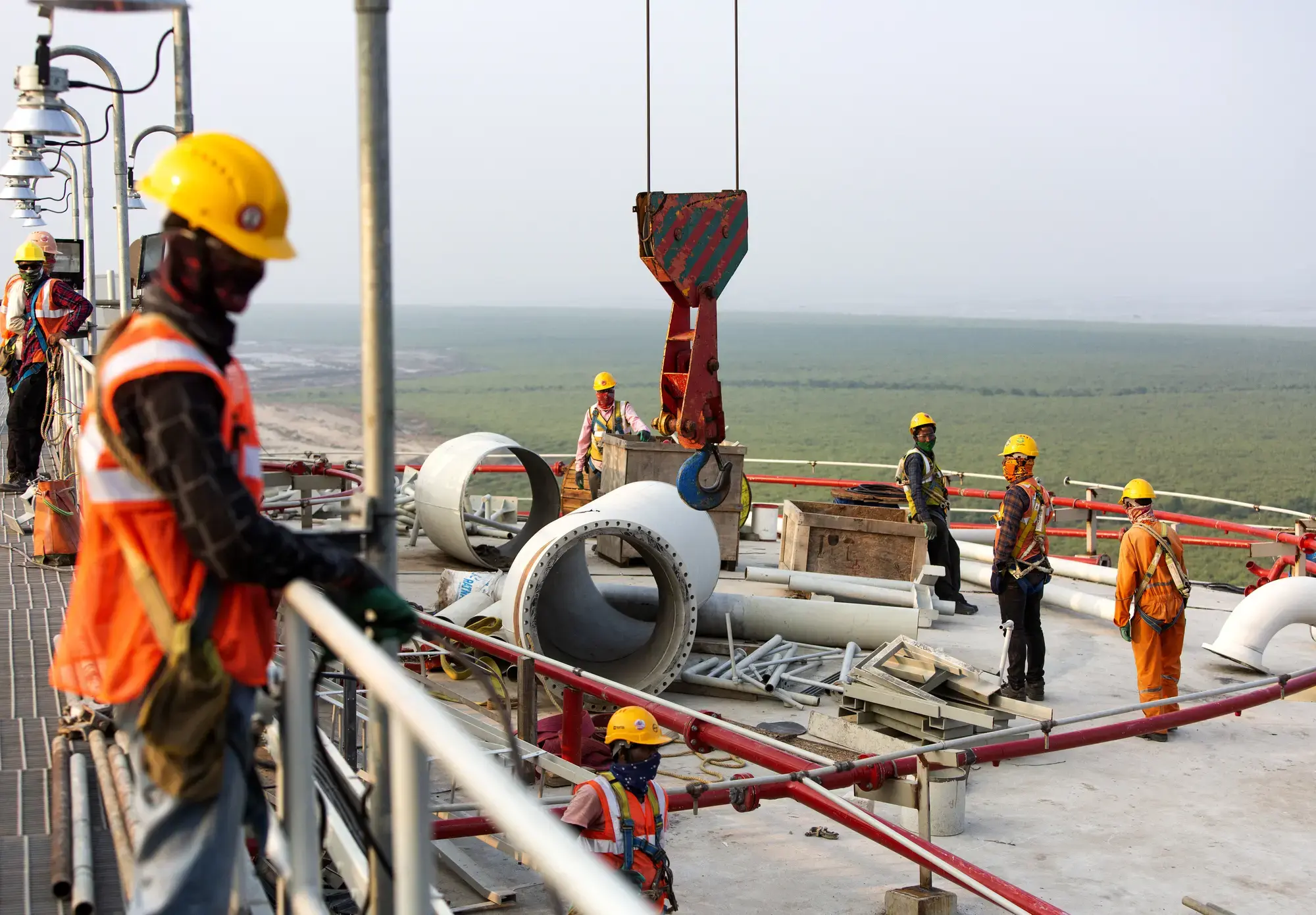 Dhamra LNG Terminal Construction Site, India