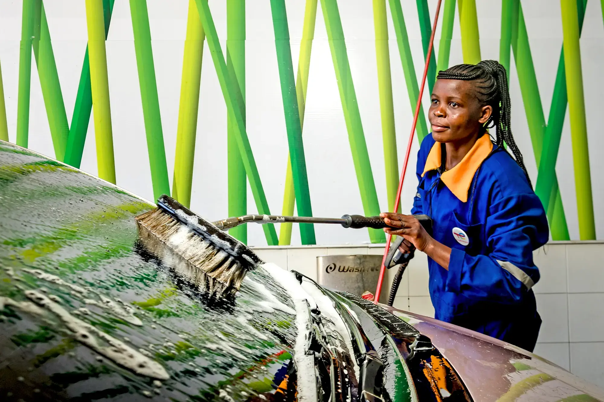 Service station of Limuru Road in Kenya