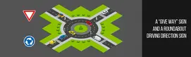 How to drive a roundabout?