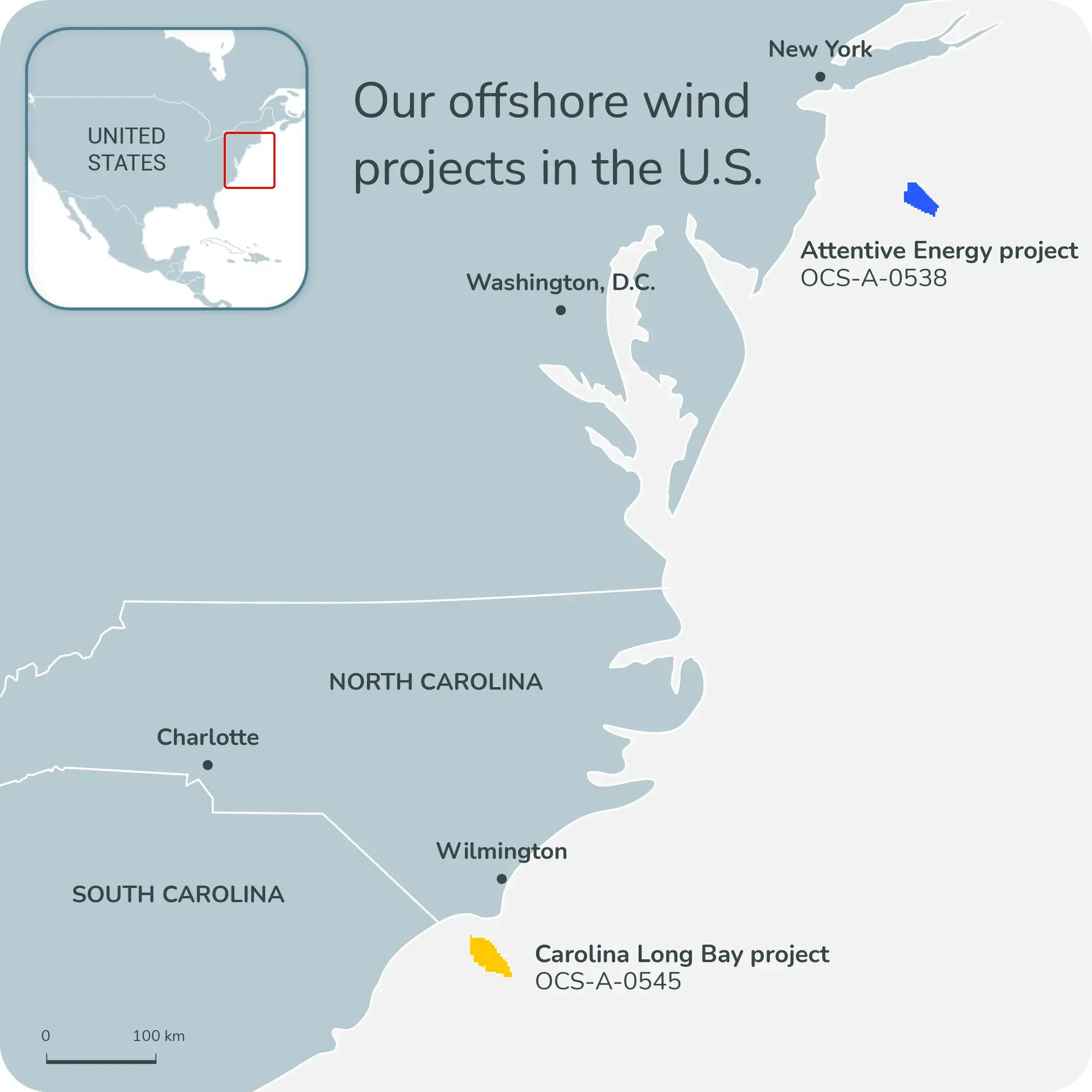 Our offshore wind projects in the U.S.