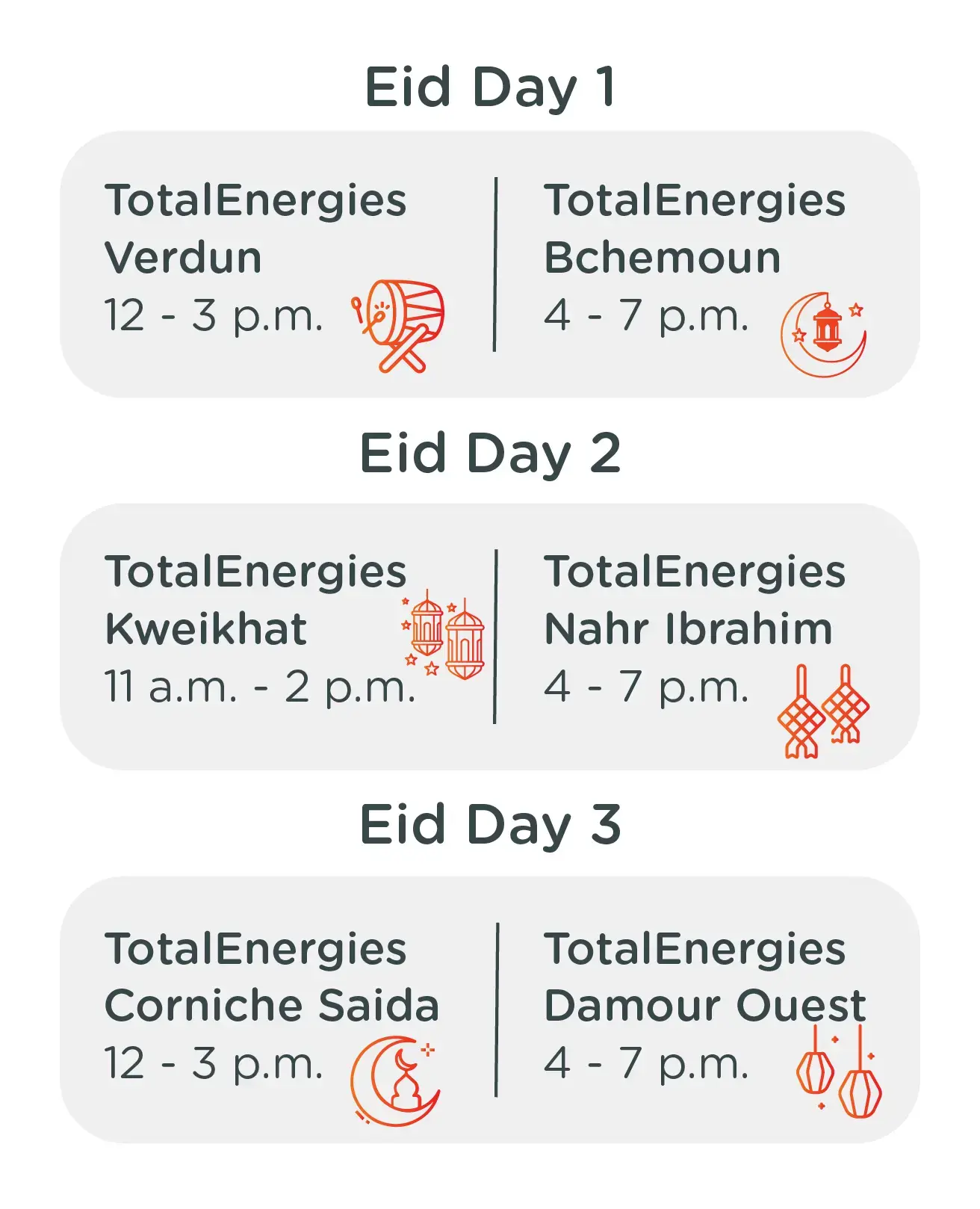 Eid Al Fitr Schedule